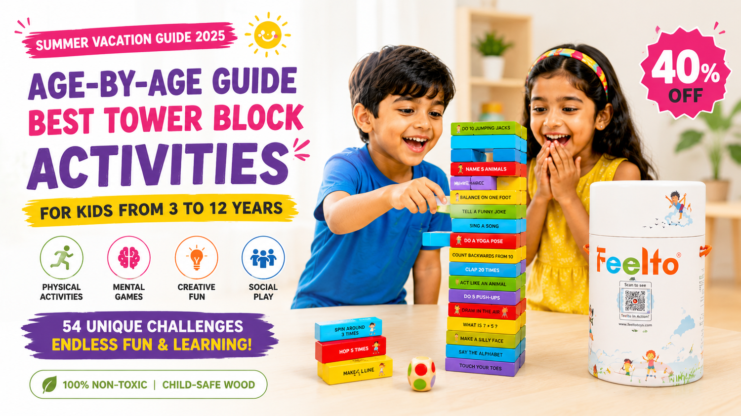 Age-by-Age Guide: Best Tower Block Activities for Kids from 3 to 12 Years