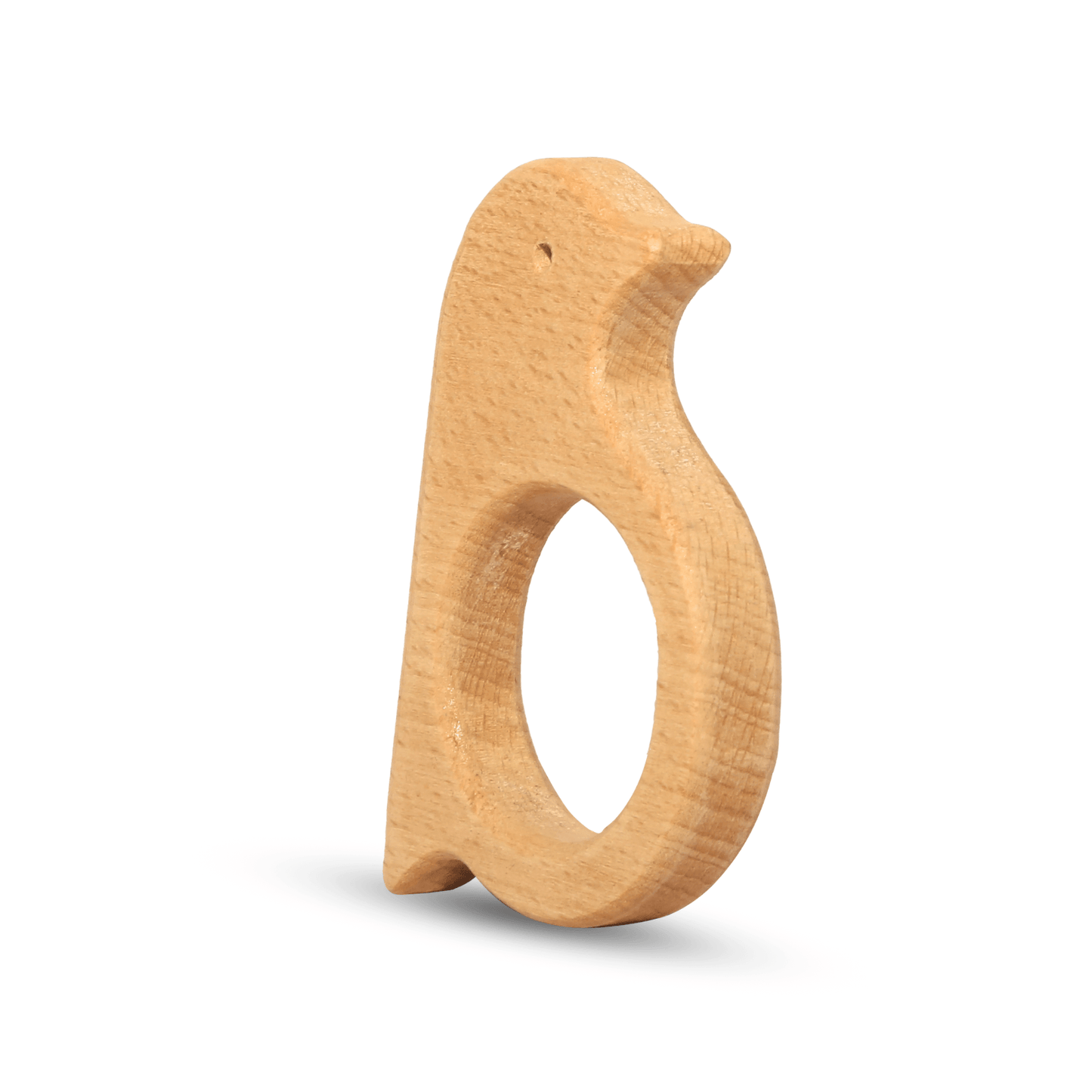 Toy Eco-Friendly Wooden Sparrow Teether for 6-12 Month Infants