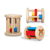 Toy Feelto toys Set of 3 premium wooden rattles for baby