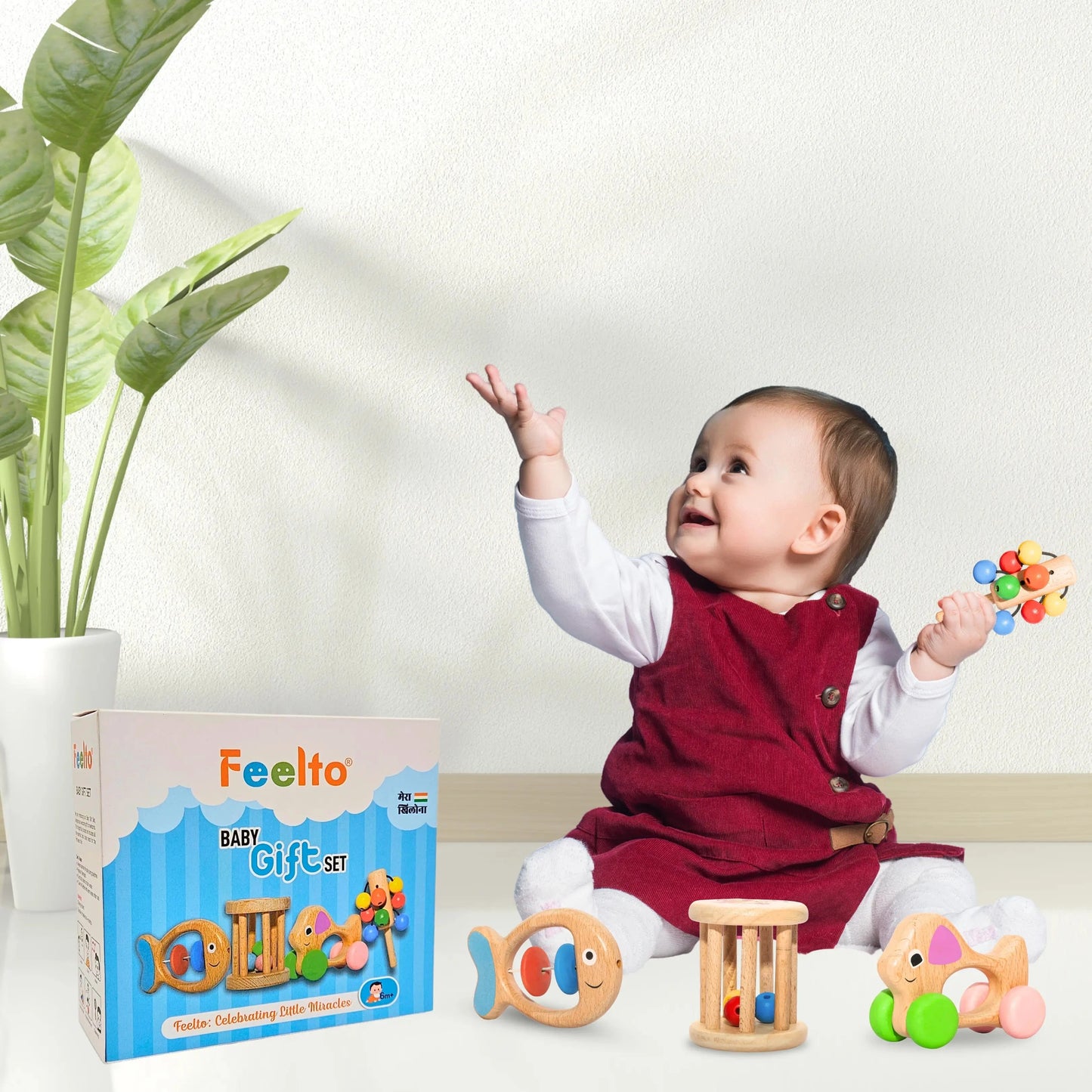 Toy Baby wooden Gift Set