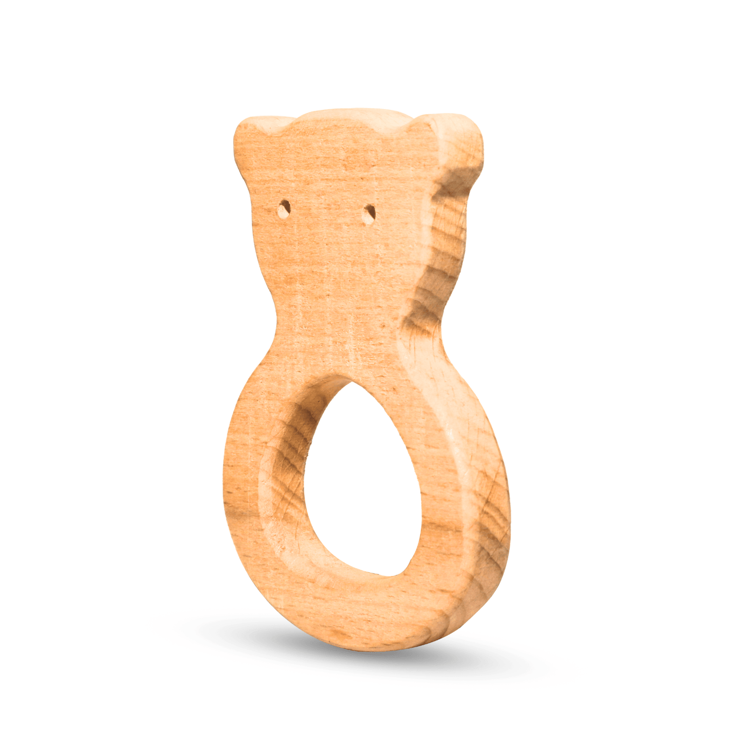Toy Eco-Friendly Wooden Teddy Teether for 6-12 Month Infants