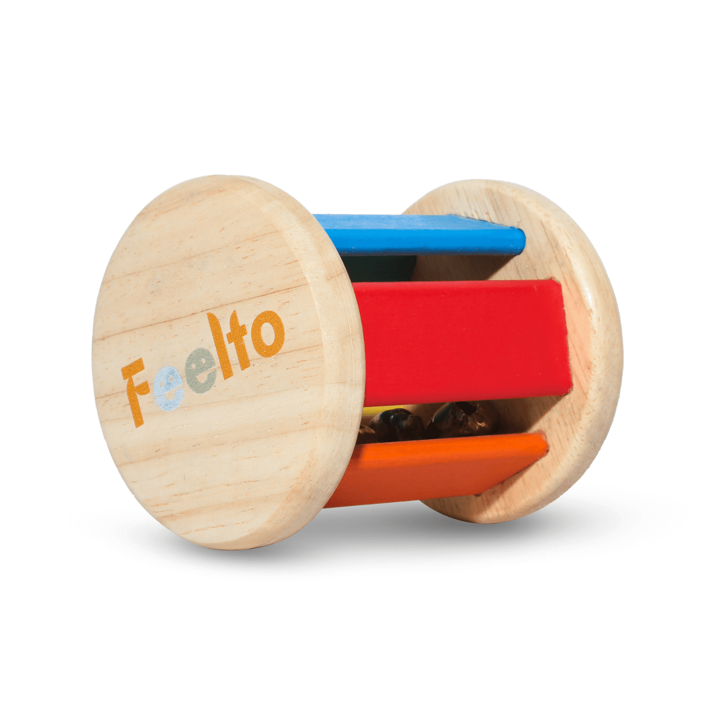 Toy Wooden Roller Rattle - Safe & Engaging Toy for Infant