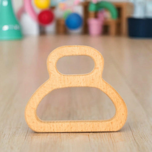 Toy Natural Wooden Teether for Infants (6-12 Months) - Musical Design