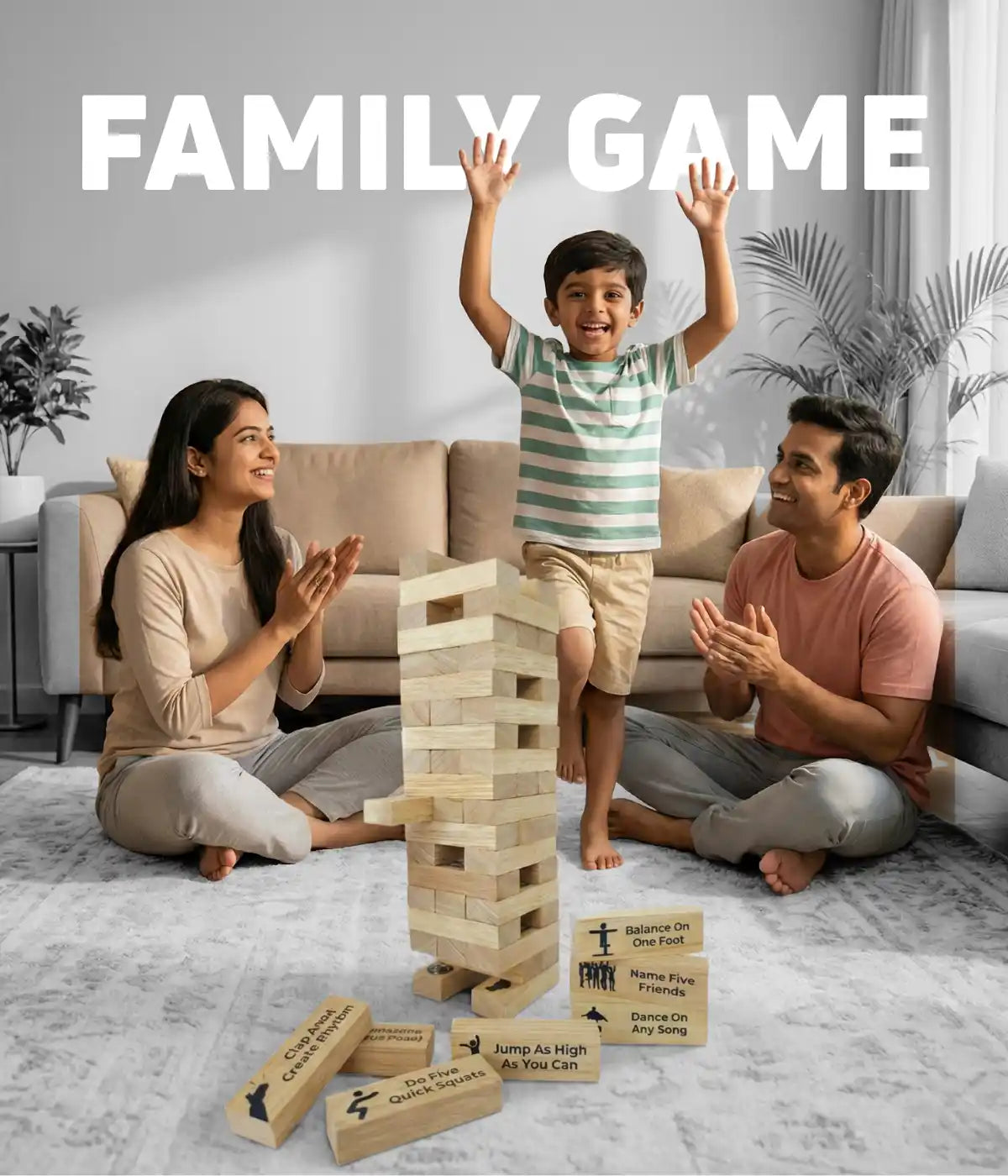 Toy Feelto Kids Activity Tower Block - Beige Edition