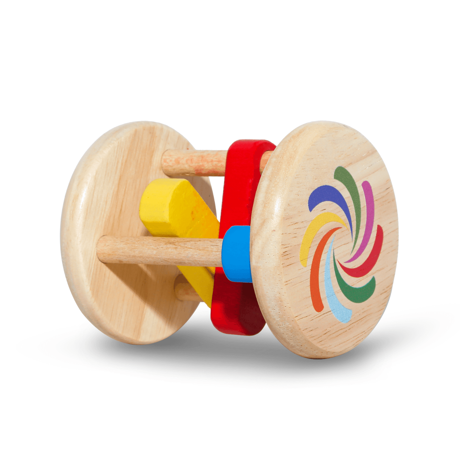 Toy Wooden Stick Rattle for Infants 6-12 Months | Safe Wooden Baby Toy