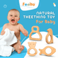 Toy Fish Teether for 6-12 Month Infants | Safe Wooden Baby Teether