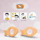 Toy Fish Teether for 6-12 Month Infants | Safe Wooden Baby Teether
