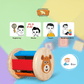 Toy Wooden Roller Rattle - Safe & Engaging Toy for Infant