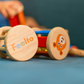 Eco-Friendly Wooden Tic Tac Rattle for Infants & Toddlers